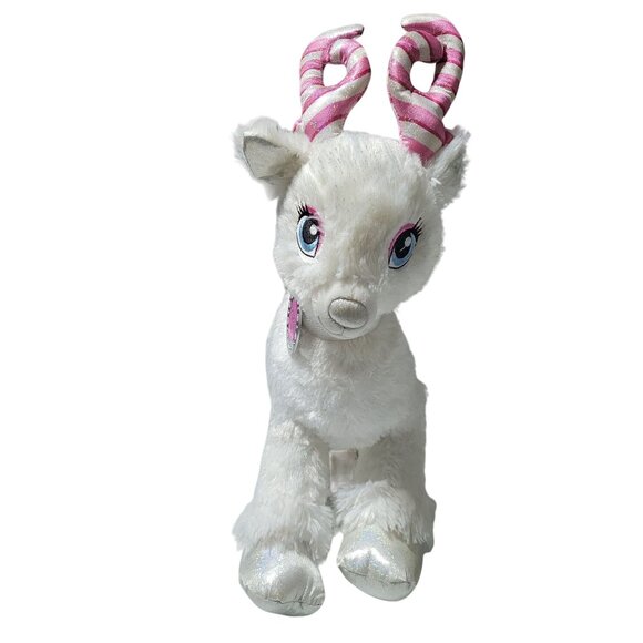 Build a Bear Glisten Reindeer Christmas Plush Color Glow Pink Stuffed Animal BAB - Picture 2 of 6